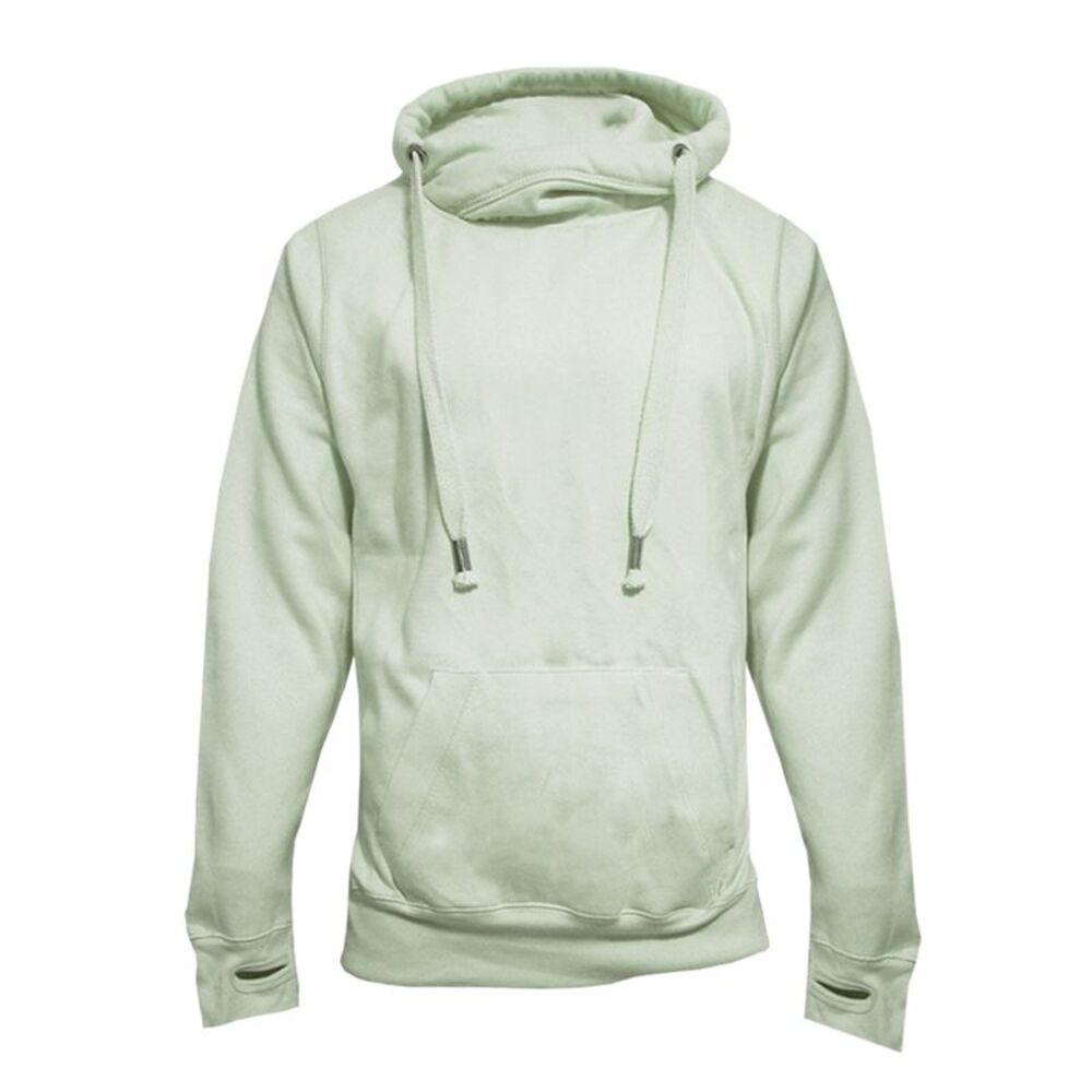 Awdis Unisex Adult Cross Neck Hoodie / Dusty Green